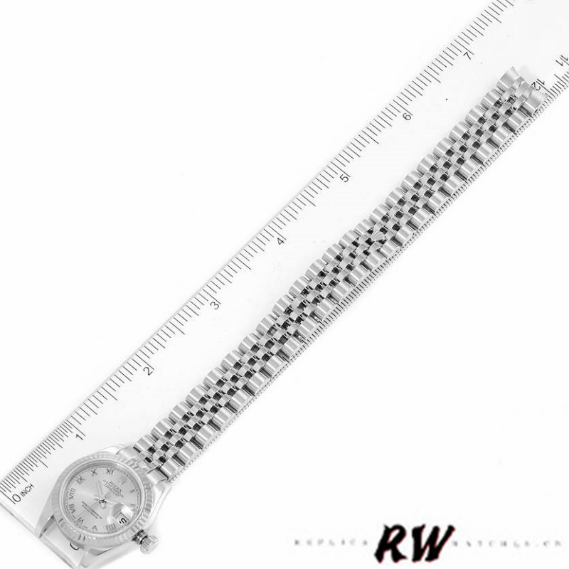 Rolex Datejust 179174 Silver Roman Dial Fluted Bezel 26MM Lady Replica Watch