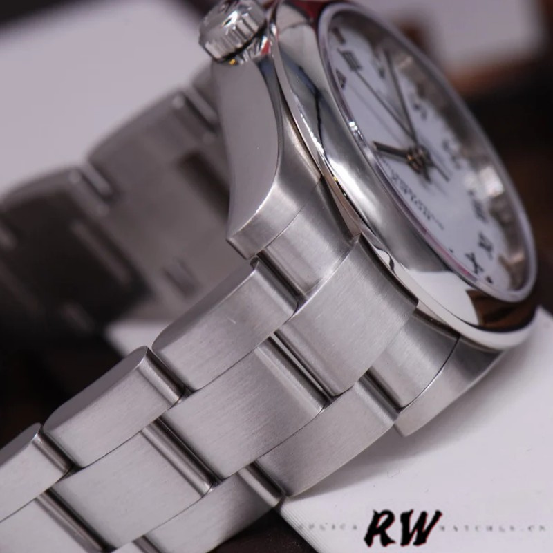 Rolex Oyster Perpetual 177200 White Roman Dial Oyster Bracelet 31mm Lady Replica Watch