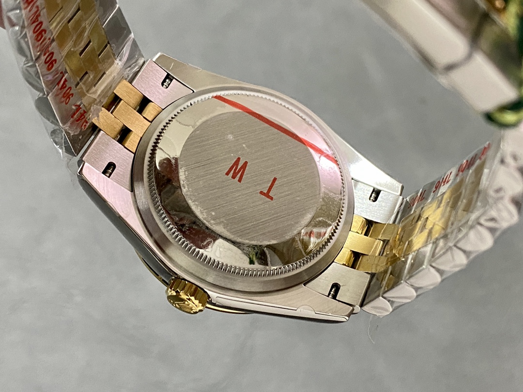 Rolex Datejust 36 Yellow Gold & Diamonds Olive Green Diamond Pave Roman Dial m126283rbr 0011