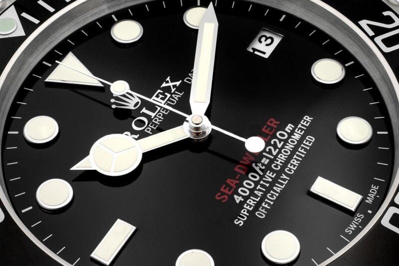 Rolex Deepsea Black Wall Clock