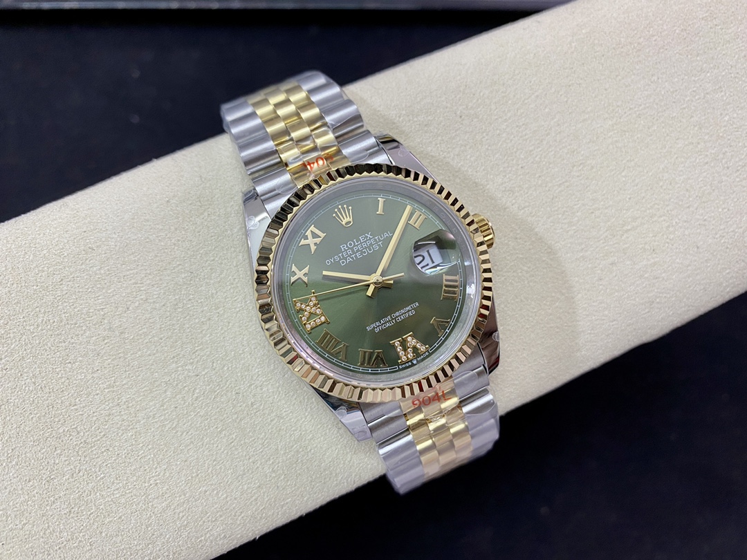 Rolex Datejust m126233 0025 Olive Green Dial 36MM Unisex Replica Watch