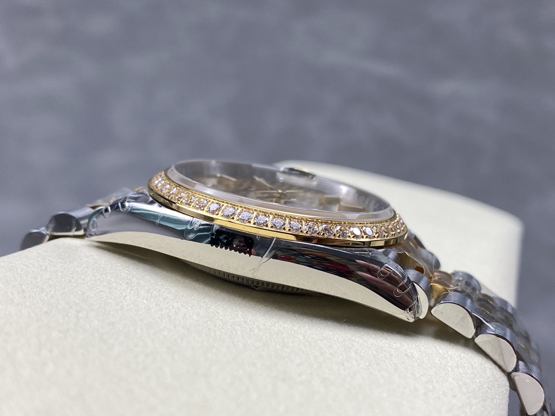 Rolex Datejust 126283RBR 0031 Champagne Fluted Motif 36mm Dial