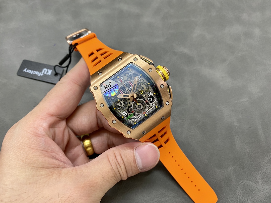 Richard Mille RM11-03 Orange Rubber Automatic Flyback Chronograph