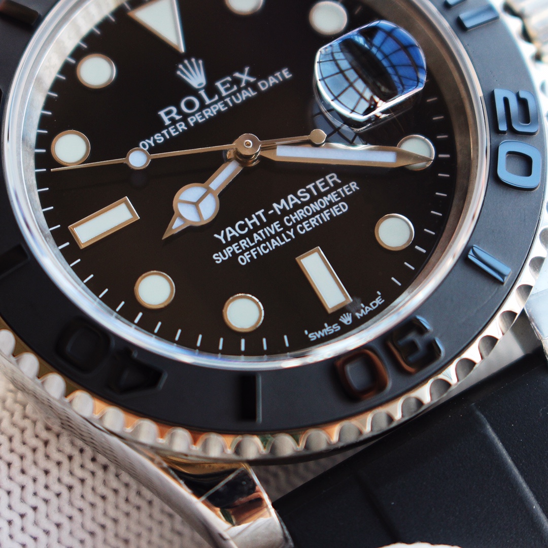 Rolex Yacht-Master 226659 White Gold Black Dial 42mm Mens Replica Watch