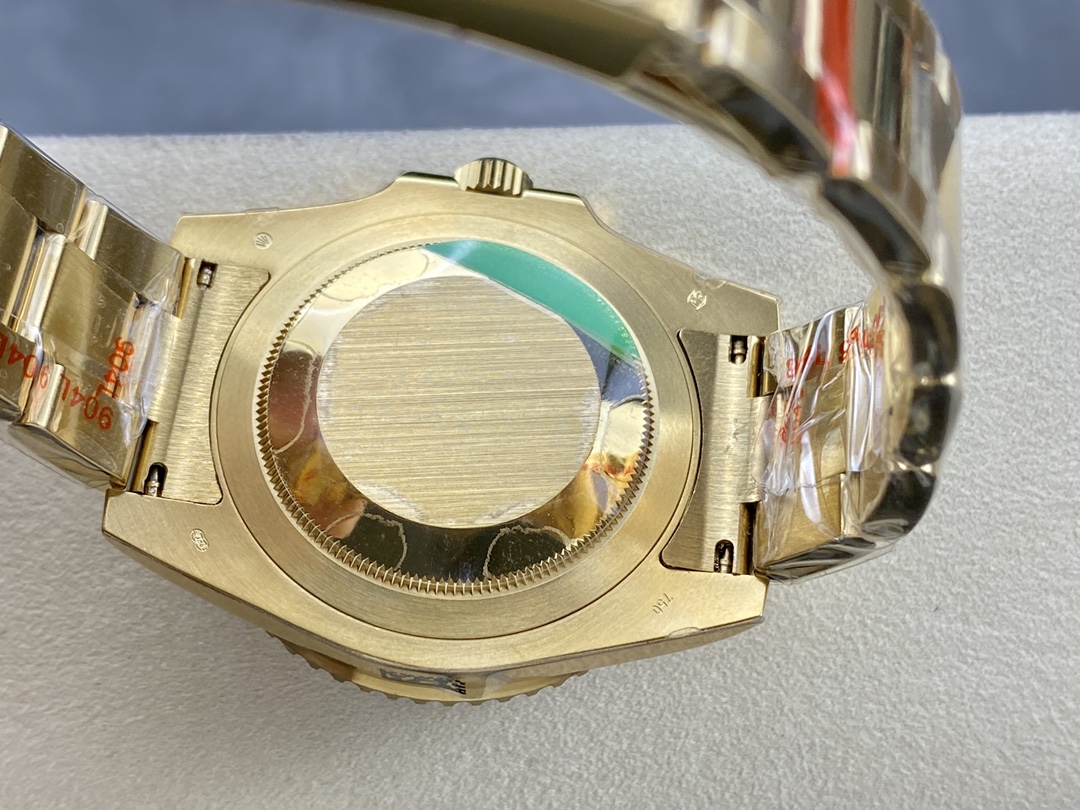 Rolex GMT Master II 40mm Black Dial 116718LN 18k Yellow Gold Men's Watch