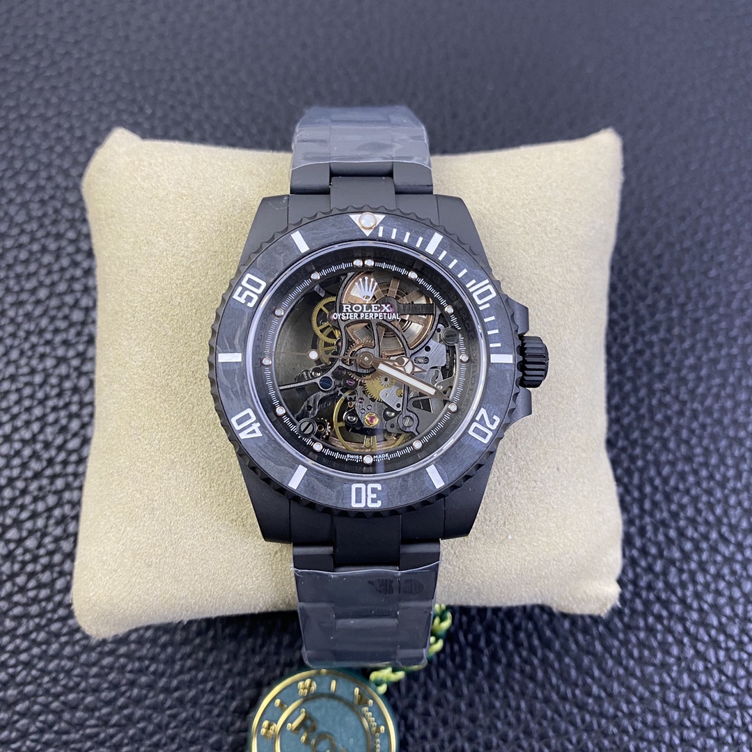 Rolex Submariner Black PVD Andrea Pirlo Project 114060 Skeleton Dial 40mm