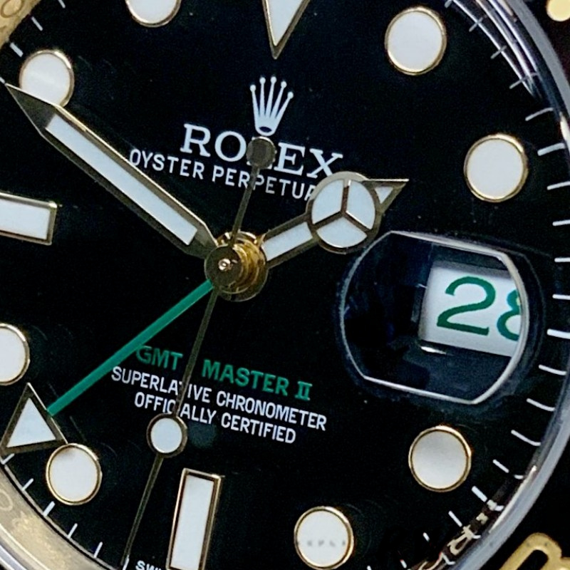 Rolex GMT Master II 40mm m126718grnr 0001 Oyster Bracelet Black Dial Mens Replica Watch