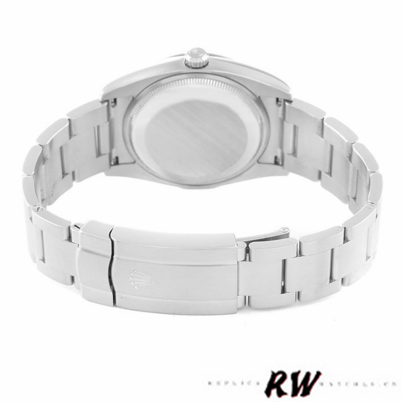 Rolex Oyster Perpetual Air-King 114200 Silver Dial Pink Baton 34mm Unisex replica watch