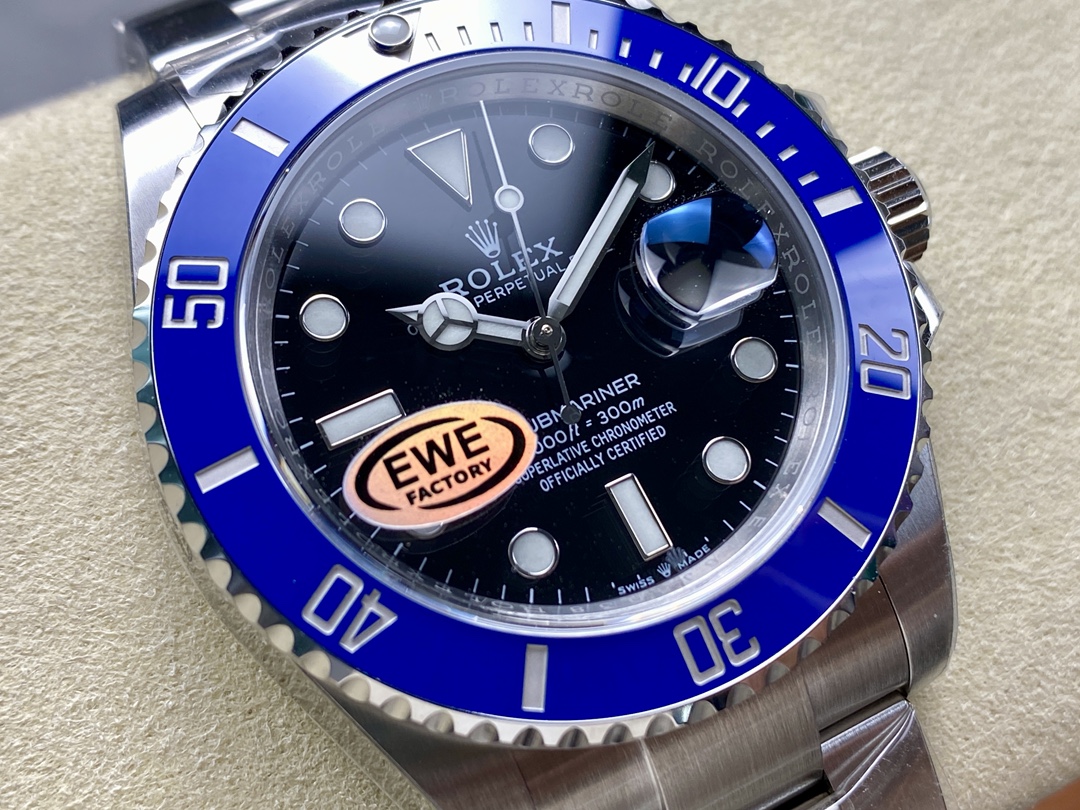 Rolex Submariner 126619LB 0003 Blue Ceramic Bezel Black Dial 41mm Mens Replica Watch