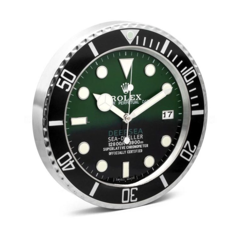 Rolex Deepsea Sea Dweller Green & Black Wall Clock