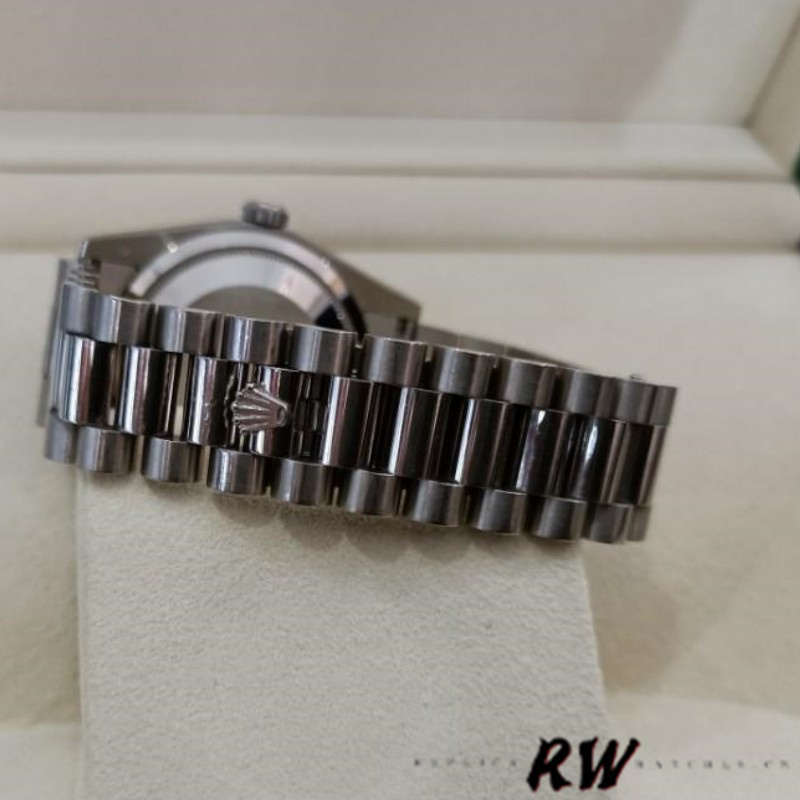 Rolex Day-Date 118239 Mother of Pearl White Dial Fluted Bezel 36mm Unisex Replica Watch