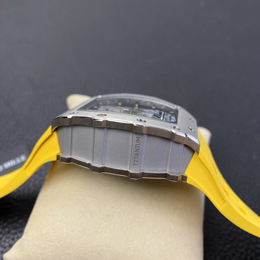 Richard Mille RM 11 03 Titanium Skeleton Dial Yellow Strap