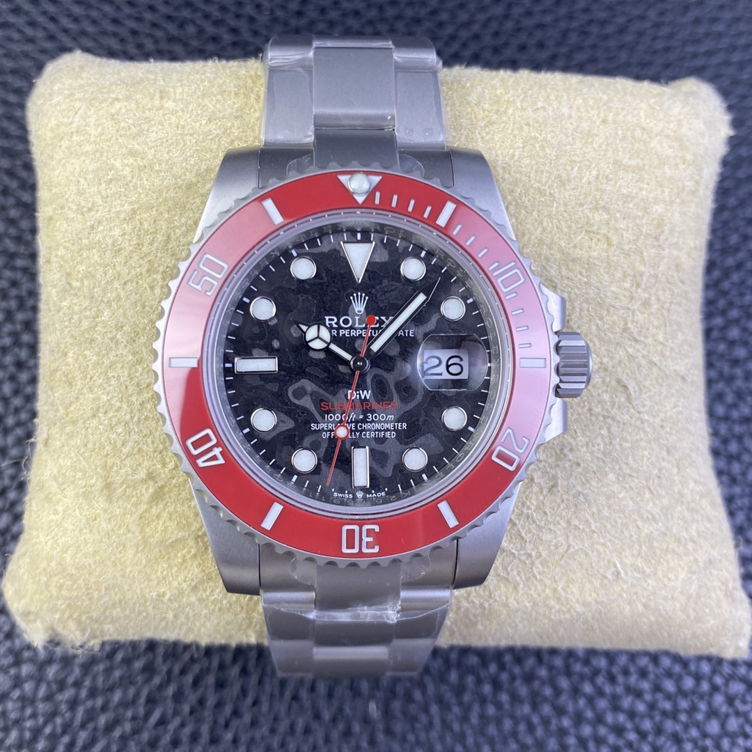 Rolex Submariner DIW Persimmon Orange Black Dial Ceramic Red Bezel 116610LN