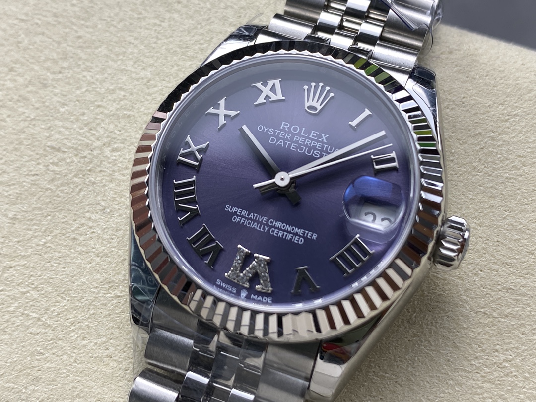Rolex Datejust 31 Purple Dial Jubilee Bracelet 278274 0026 Women's Watch