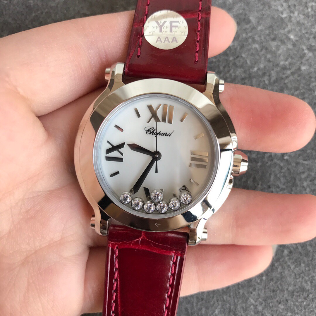 Chopard Happy Sport White Diamond Dial 278475-3001