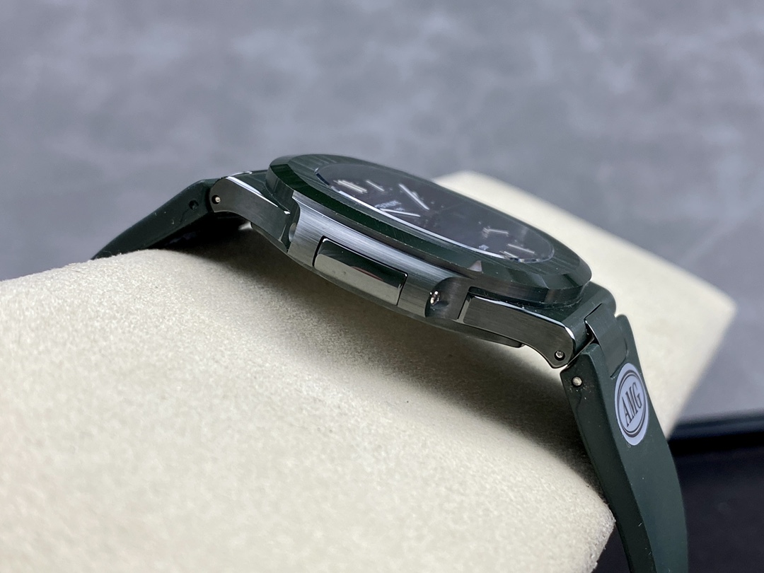 Patek Philippe Nautilus Green Rubber Blue Dial 5711 40MM Watch