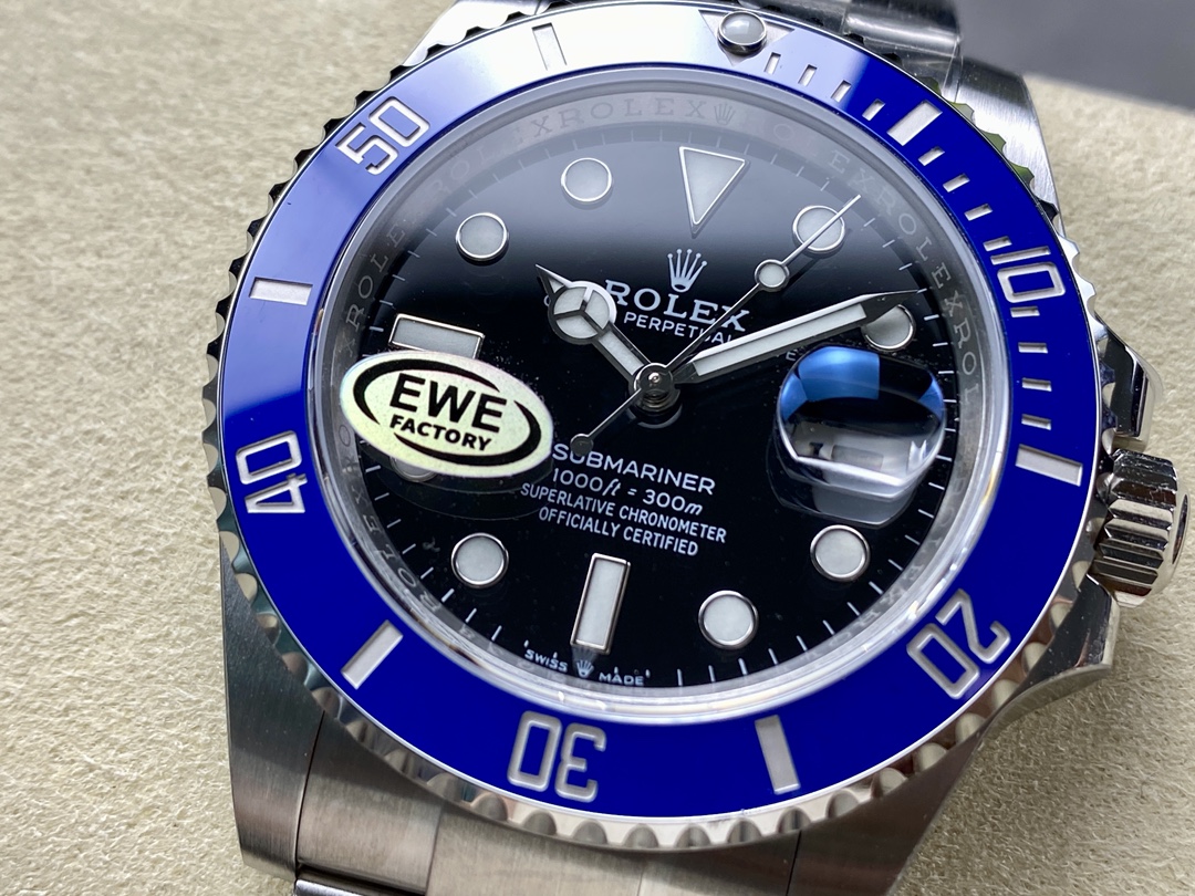 Rolex Submariner 126619LB 0003 Blue Ceramic Bezel Black Dial 41mm Mens Replica Watch