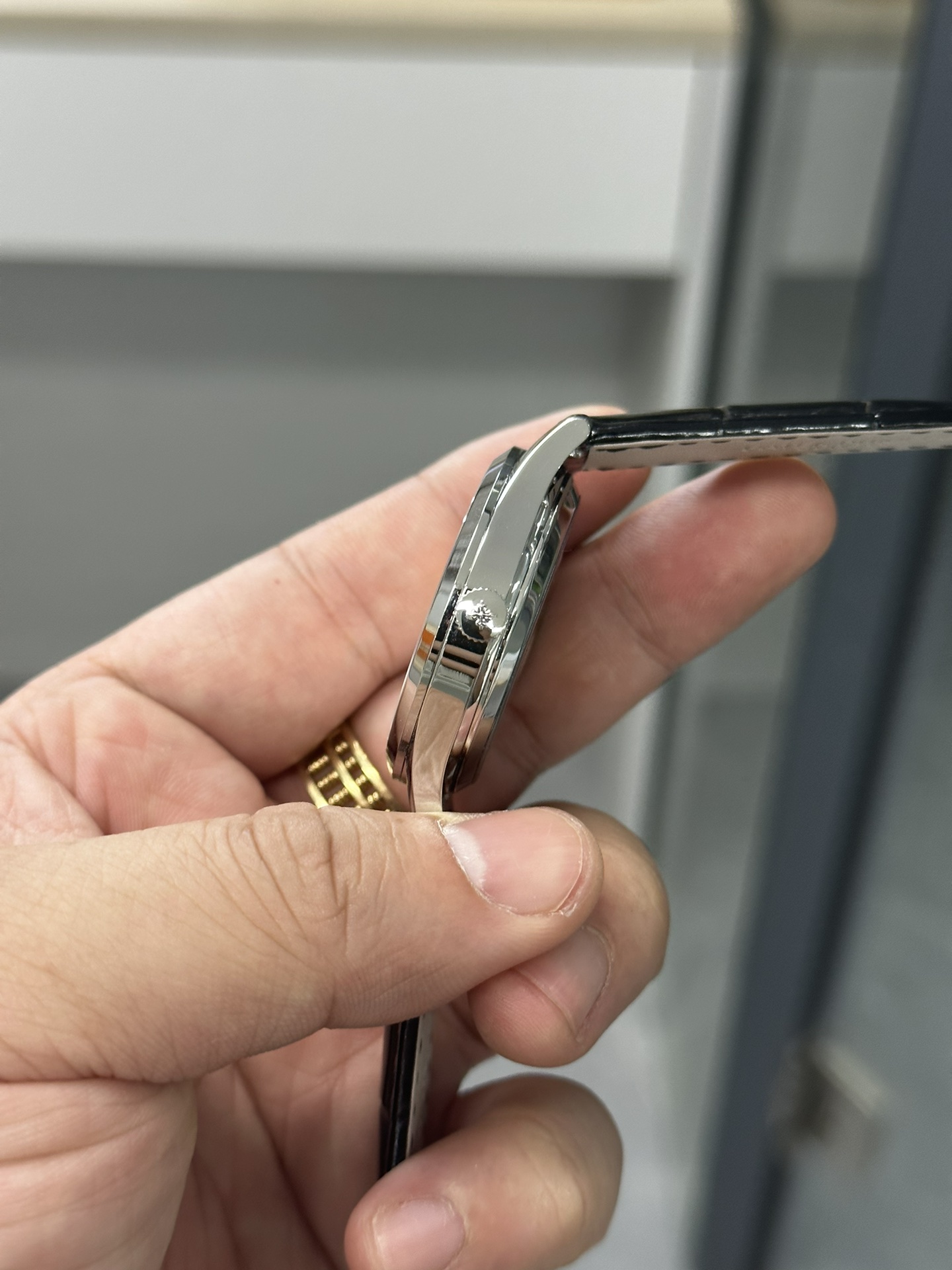 Patek Philippe Calatrava Silver Dial 18 kt White Gold 5196G 001