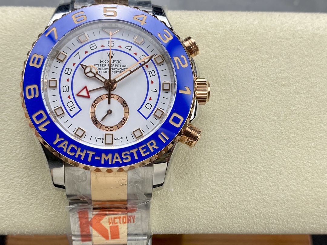 Rolex Yacht-Master II 116681 White dial 44mm Mens replica Watch