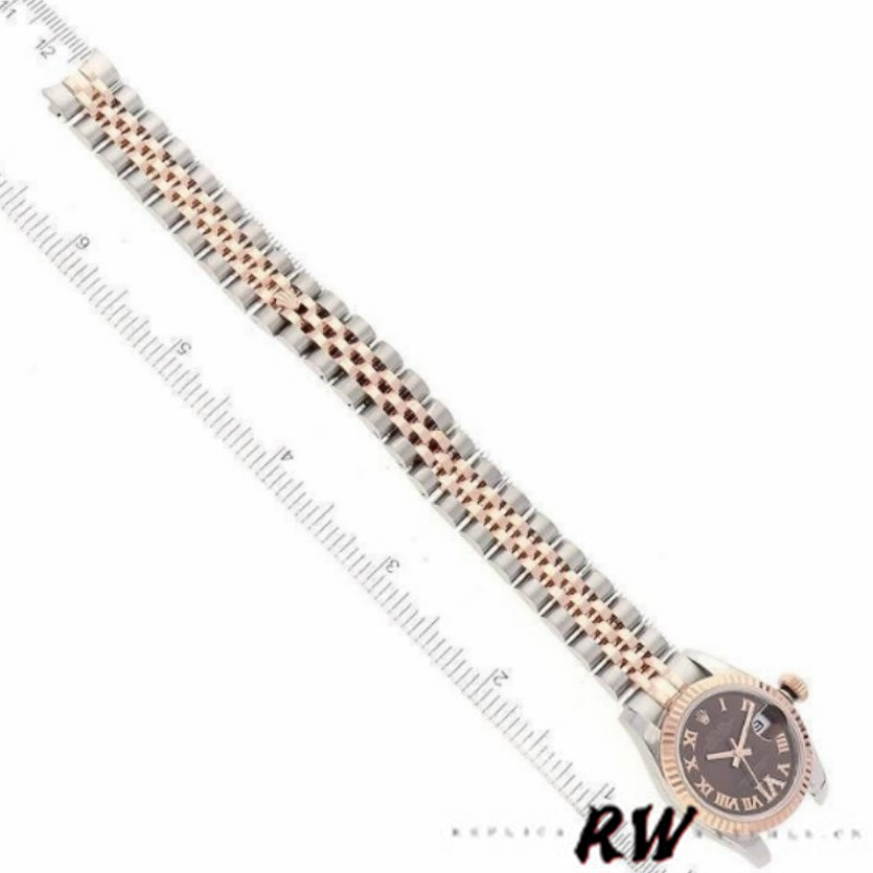 Rolex Datejust 179171 Chocolate Brown Dial Fluted Bezel 26MM Lady Replica Watch