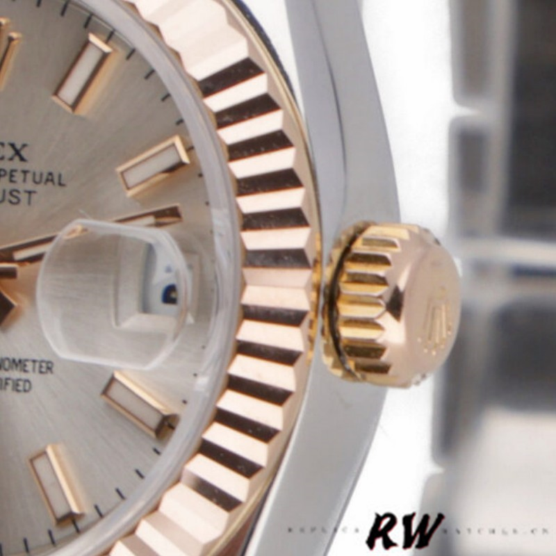 Rolex Datejust 179171 Silver Dial Fluted Bezel 26MM Lady Replica Watch