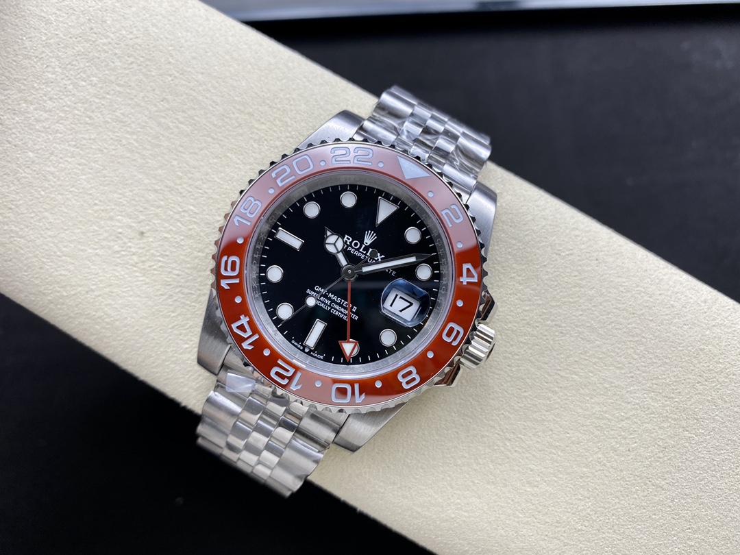 Rolex GMT Master II Pepsi 126710BLRO Jubilee Mint Black Dial 40MM Men's Watch