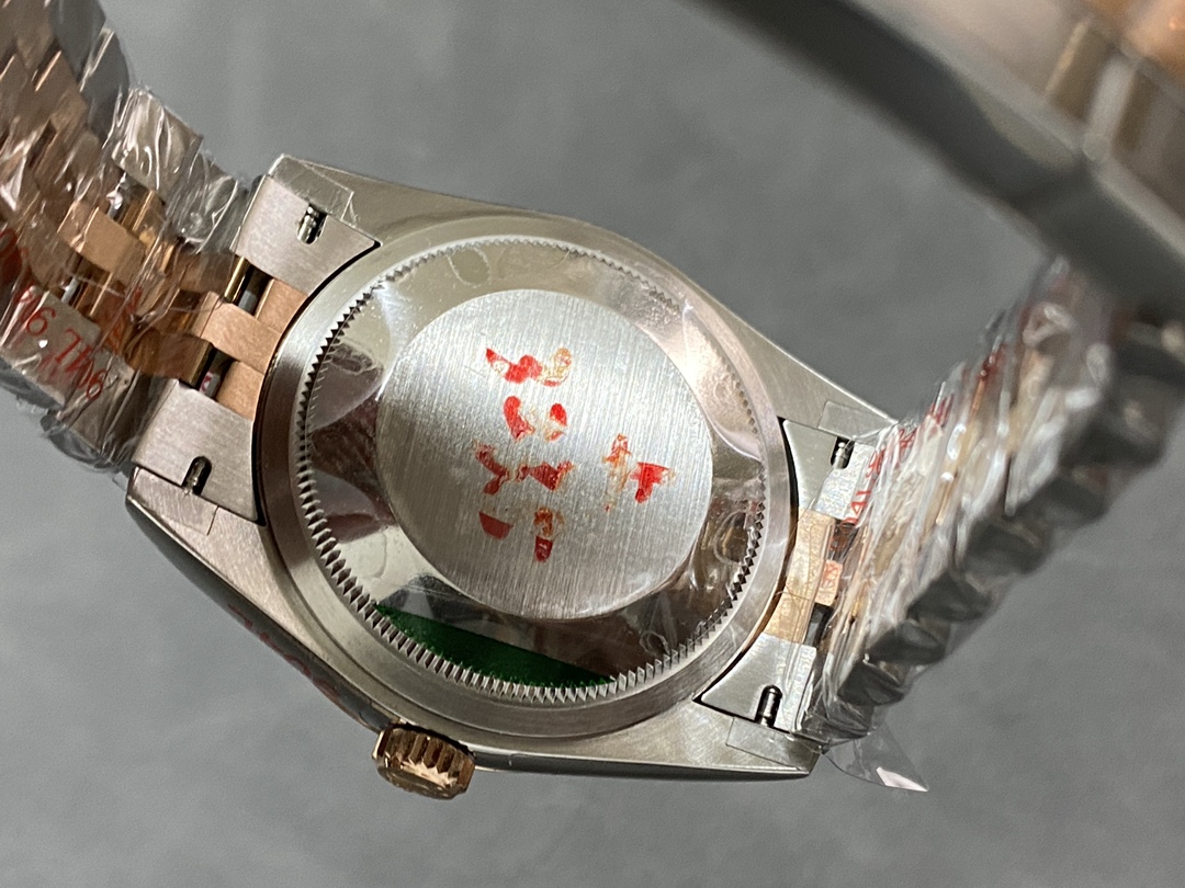 Rolex Datejust 36 18K Everose Gold Fluted Bezel 126231 0041 Unisex Watch