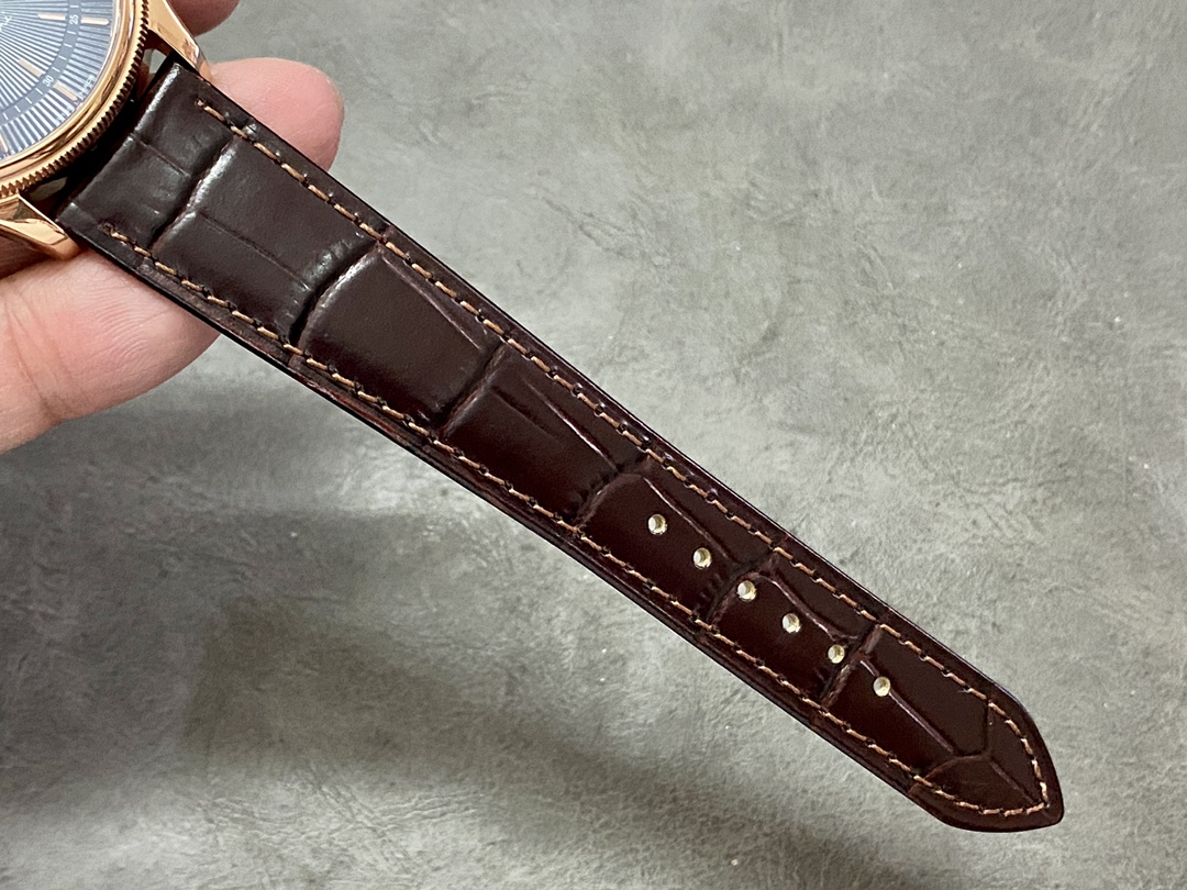 Rolex Cellini Date 50515 Brown Leather Black Index Dial 39mm Mens Replica Watch