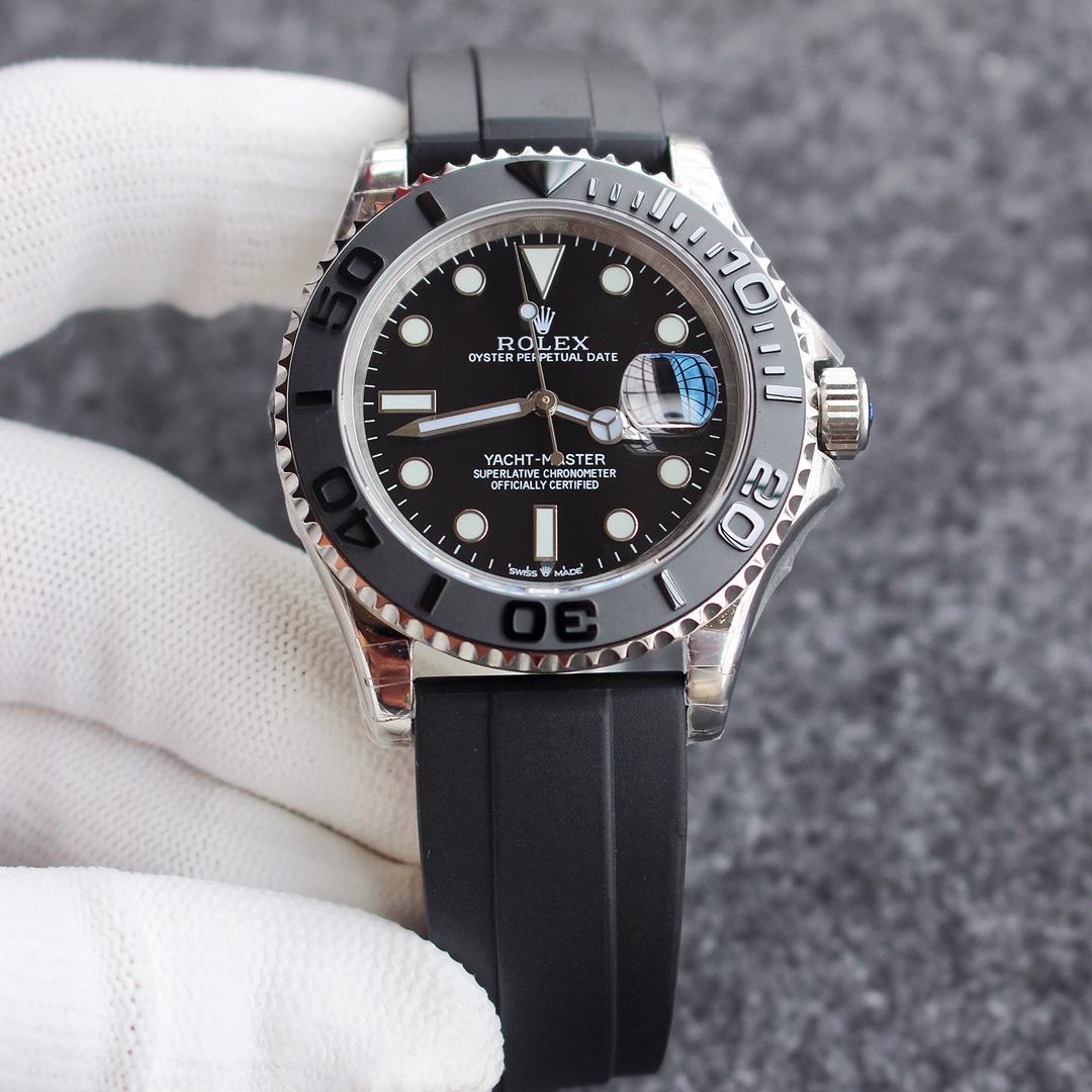 Rolex Yacht-Master 226659 White Gold Black Dial 42mm Mens Replica Watch