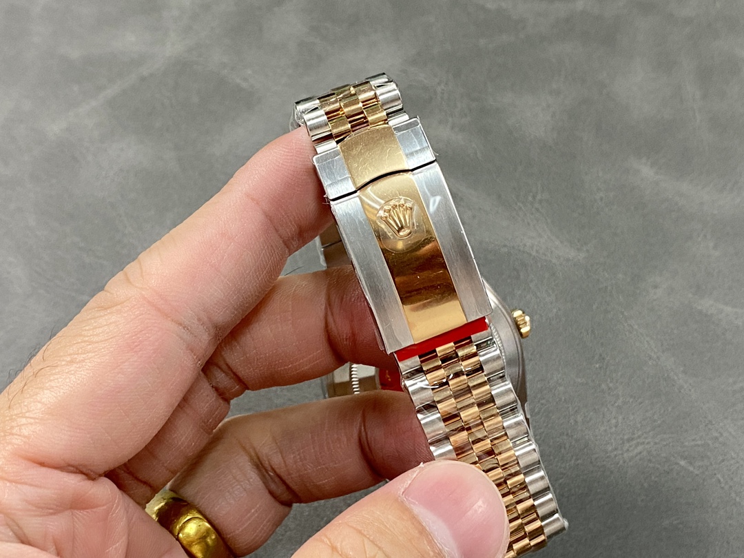 Rolex Datejust 41 Everose Gold Oystersteel Grey Dial m126331 0016