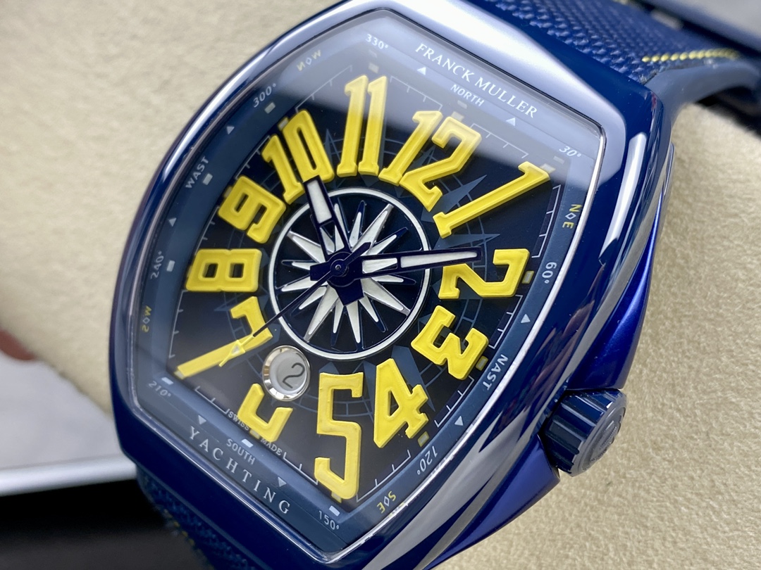 Franck Muller Framulan V45 Ceramic Yacht Model Yellow 45mm