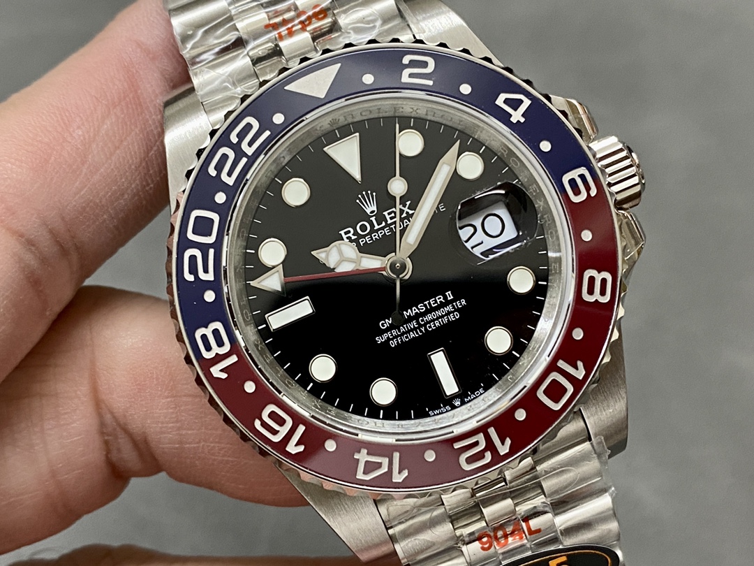 Rolex GMT-Master II 126710BLRO Stainless Steel Black Dial 40MM Mens Replica Watch