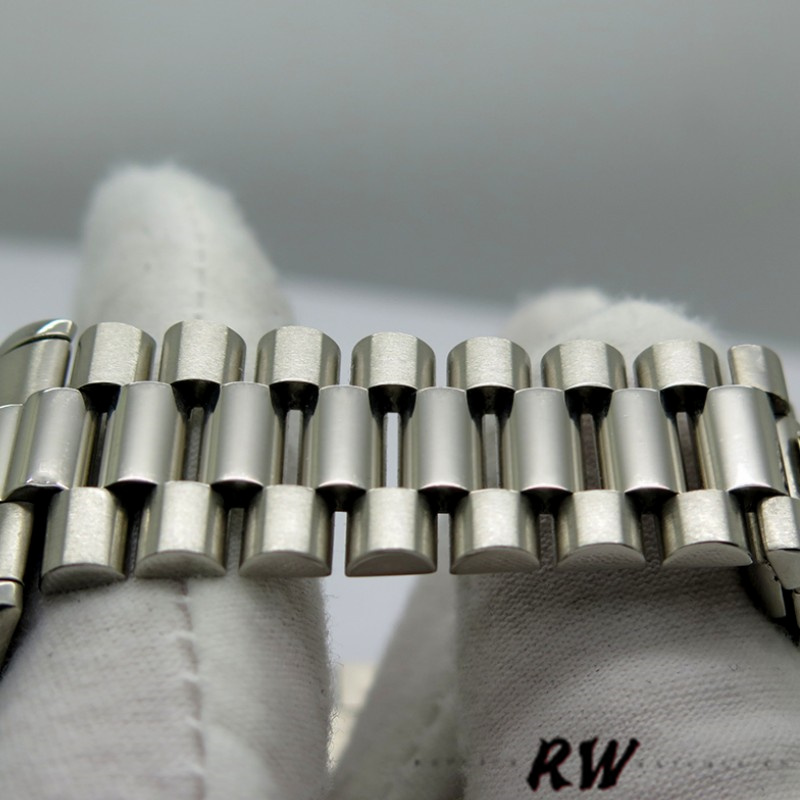 Rolex Day Date 118206 Platinum Black Diamond Dial 36mm Unisex Replica Watch