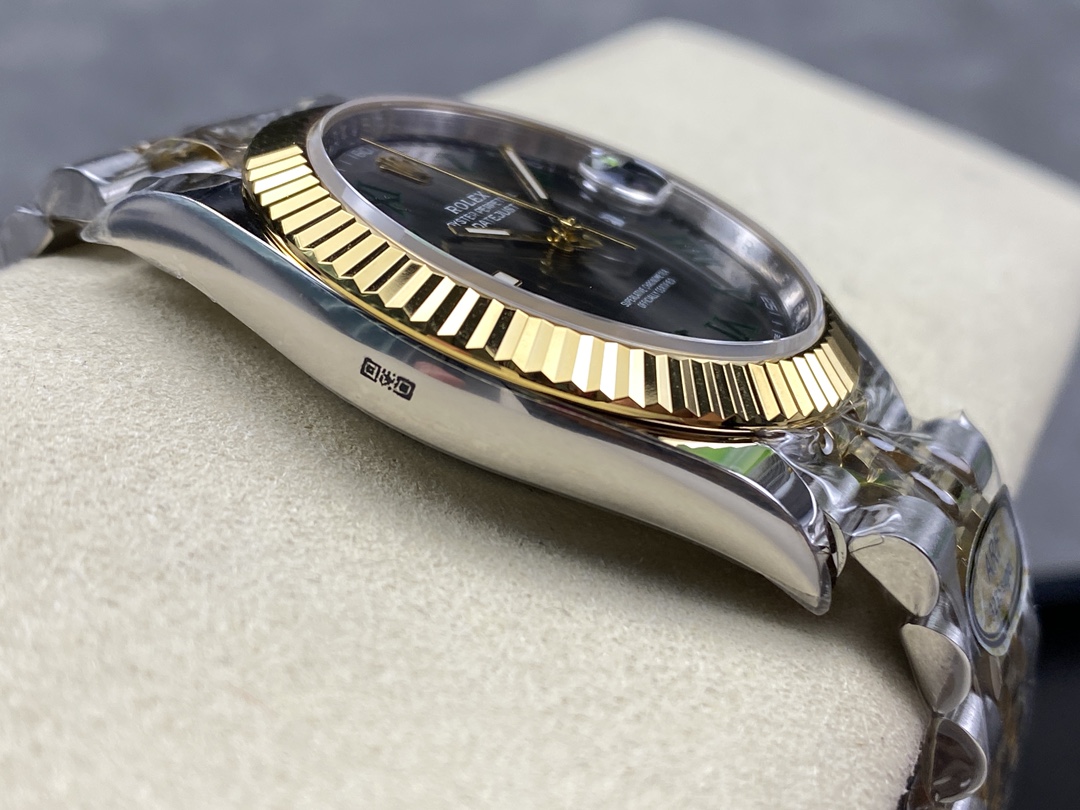 Rolex Datejust Two-Tone Steel Yellow Gold Fluted Bezel m126233 0035 36mm Unisex Replica Watch