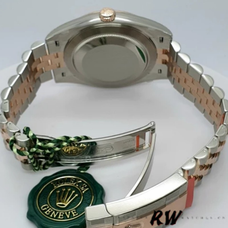 Rolex Datejust 126301 Rose Gold Chocolate Brown Diamonds Dial 41MM Mens Replica Watch