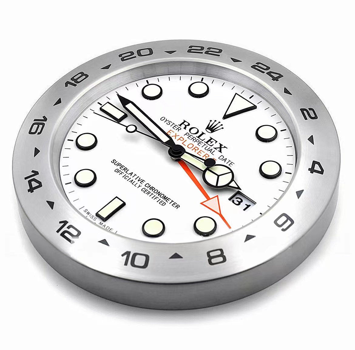 Rolex Explorer White dial Wall Clock