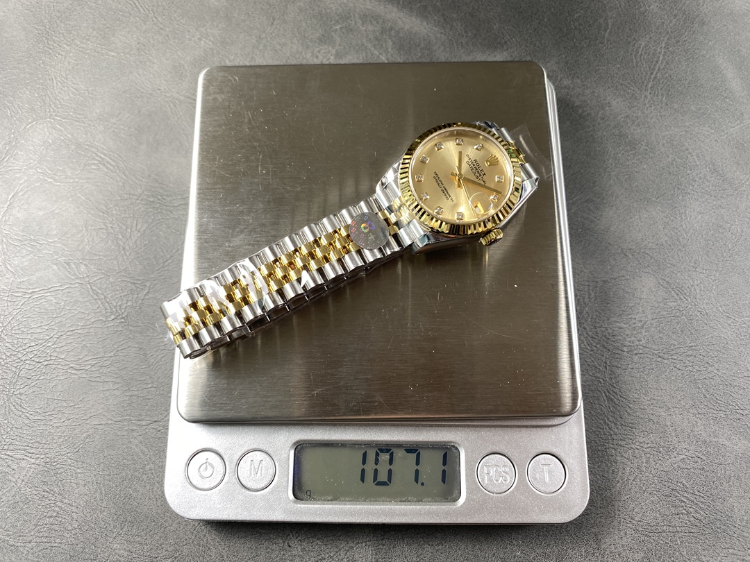 Rolex Datejust 31mm Stainless Steel and Yellow Gold 278273 0026 Champagne Diamond Jubilee