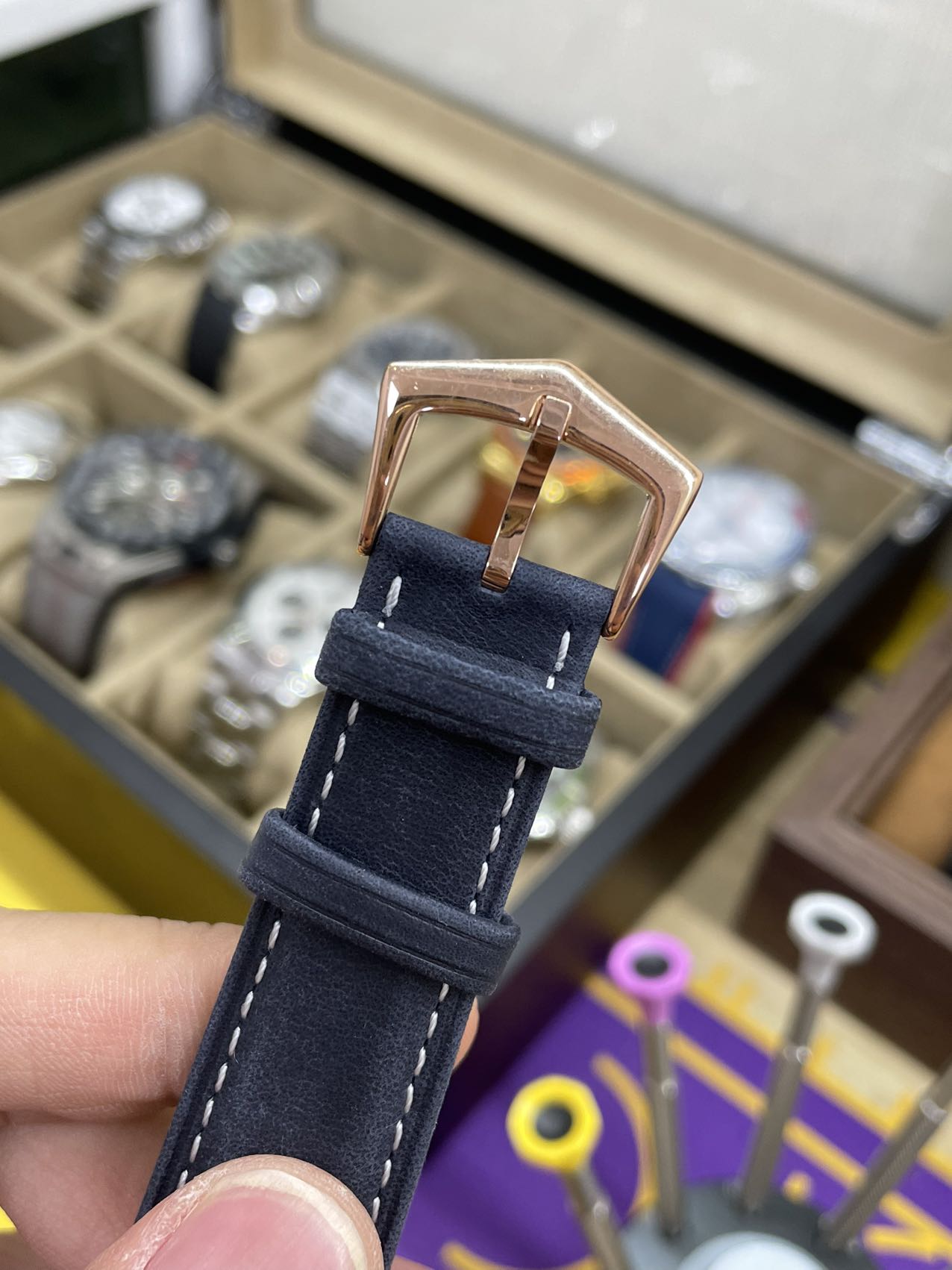 Patek Philippe Complications Rose Gold Blue 5224R 001 42mm Replica