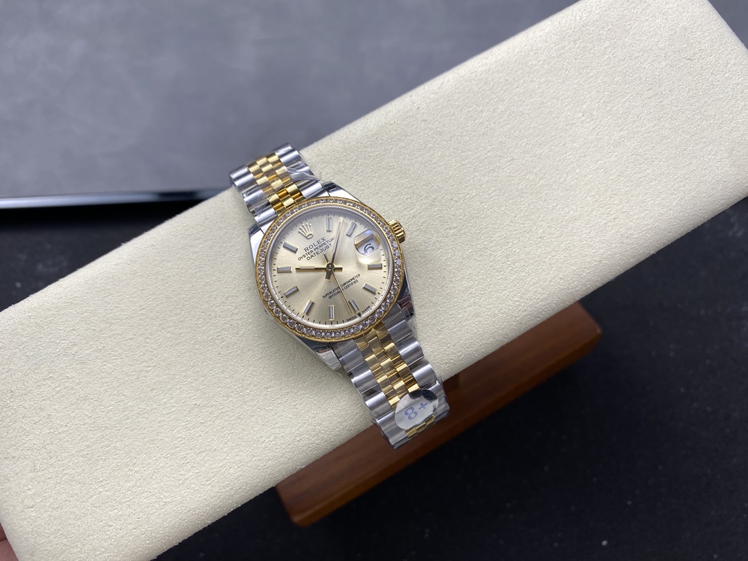 Rolex Datejust 31mm Stainless Steel and Yellow Gold 278383RBR 0014 Champagne Index Jubilee