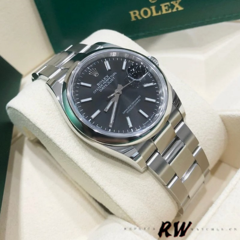 Rolex Datejust 126200 Stainless Steel Black Dial 36MM Unisex Replica Watch