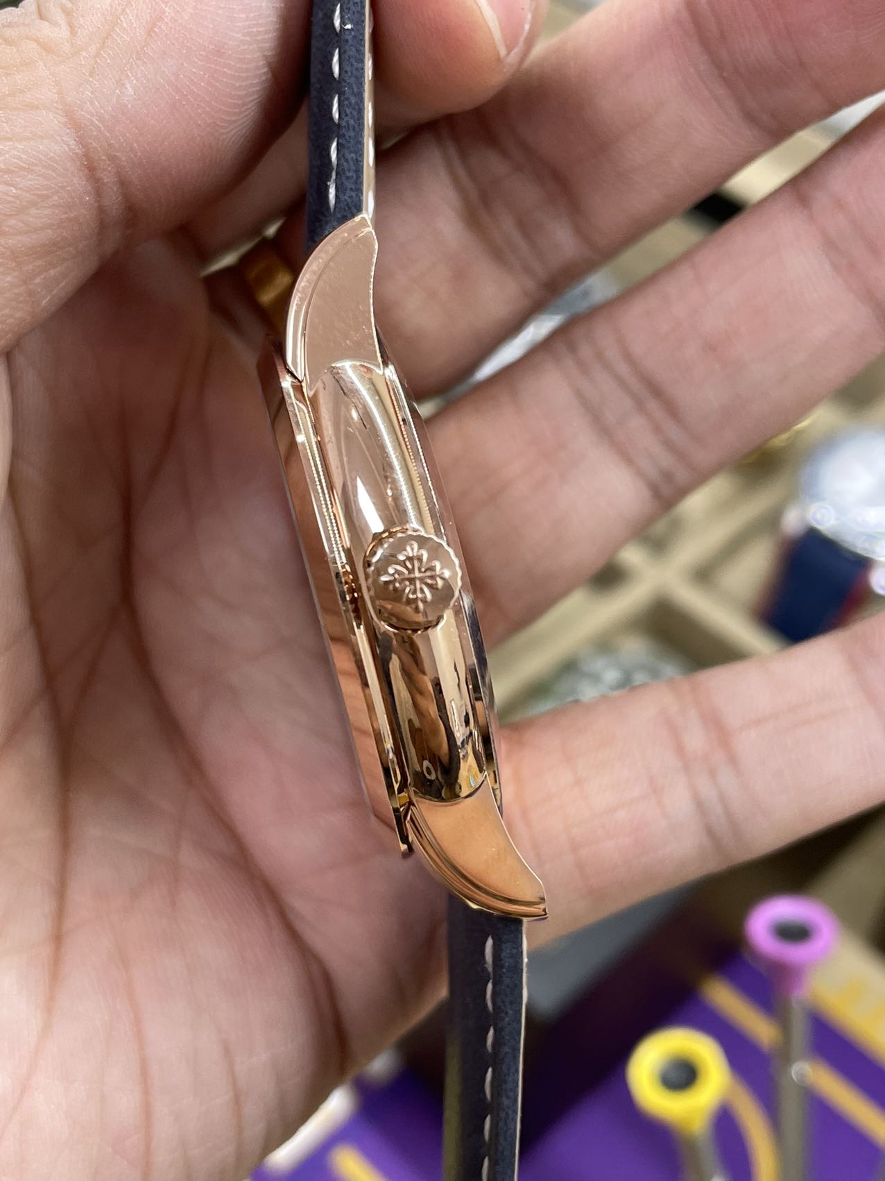 Patek Philippe Complications Rose Gold Blue 5224R 001 42mm Replica