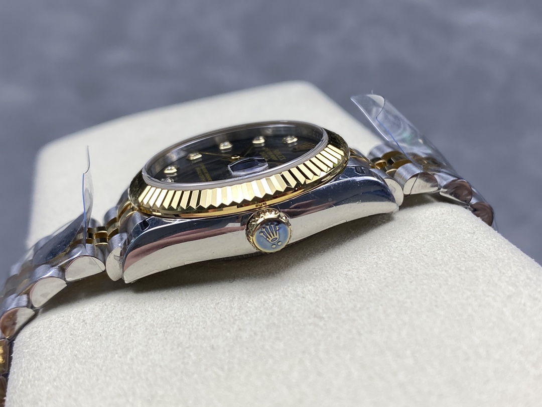 Rolex Datejust 31mm Stainless Steel and Yellow Gold 278273 0022 Grey Diamond Jubilee