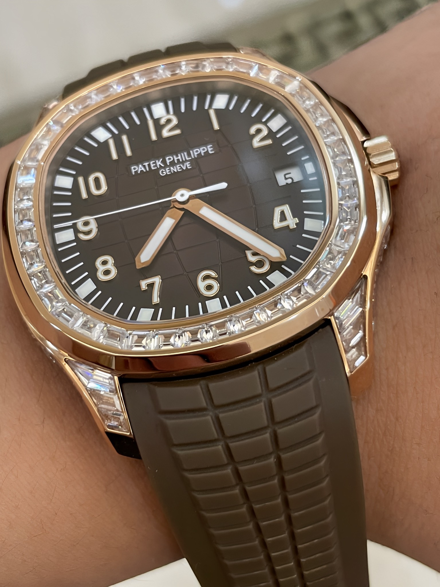 Patek Philippe Aquanaut 5167 300G 010 Black & Green & Brown 40mm