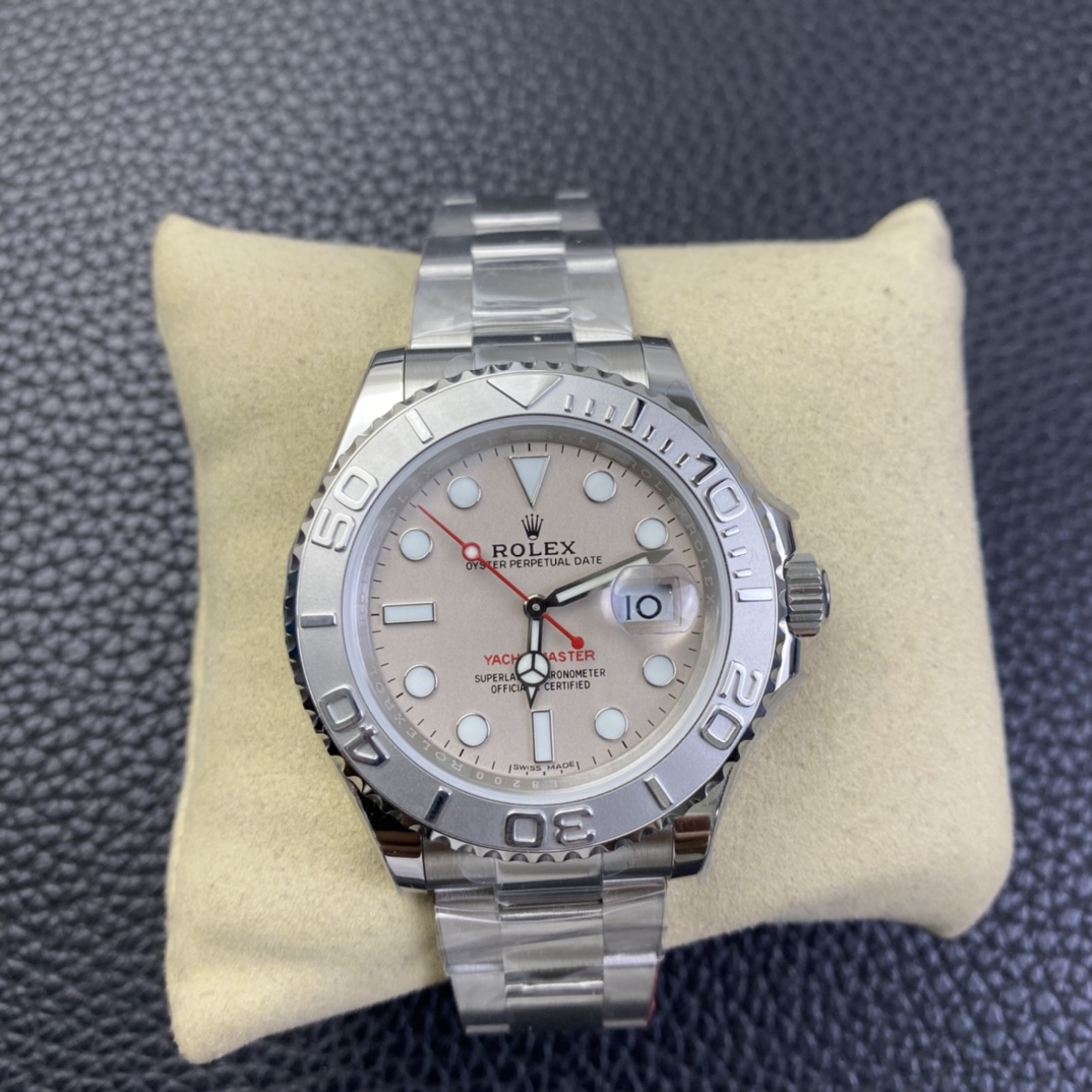 Rolex Yacht-Master 116622 Stainless Steel platinum Dial 40mm Mens Replica Watch