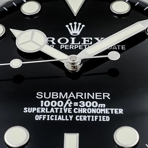 Rolex Submariner Black Wall Clock