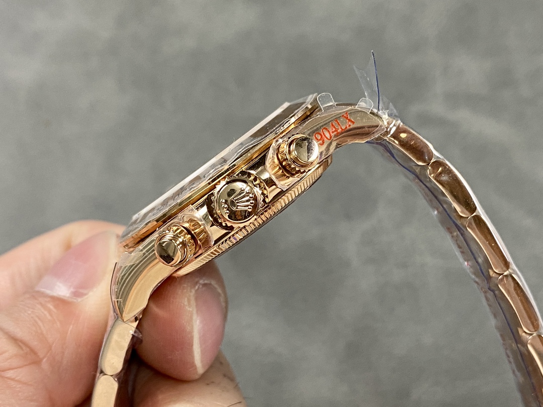 Rolex Cosmograph Daytona 126505 0003 Oyster Bracelet Rose Champagne Dial 40mm Mens Replica Watch