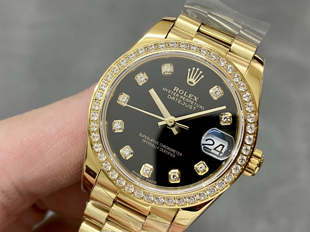 Rolex Datejust 179138 Black diamond Dial 26MM Lady Replica Watch