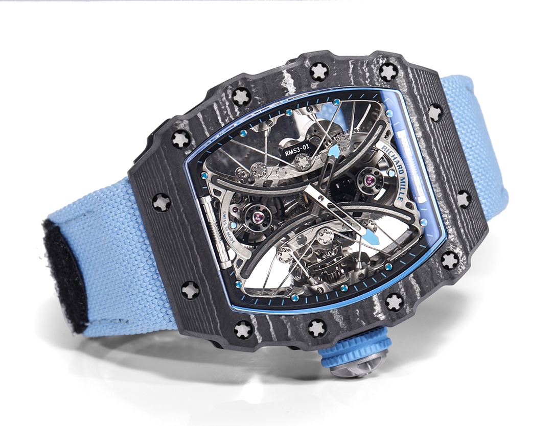 Richard Mille RM 53-01 Tourbillon Pablo Mac Donough Blue Fabric Strap