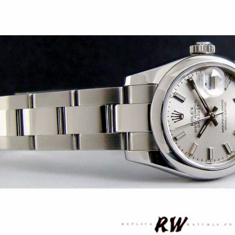 Rolex Datejust 179160 Silver Index Dial Domed Bezel 26MM Lady Replica Watch