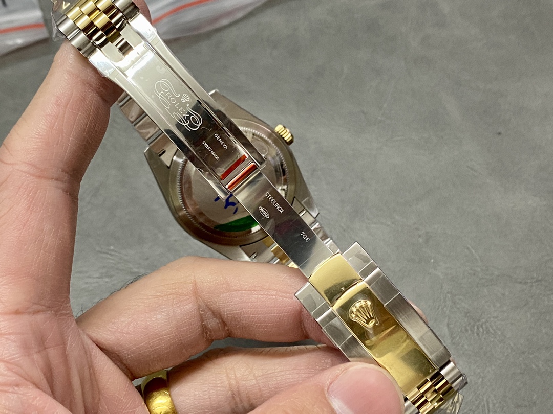 Rolex Datejust 36 Yellow Gold & Diamonds White Roman Dial M126283RBR 0015 Women's Watch